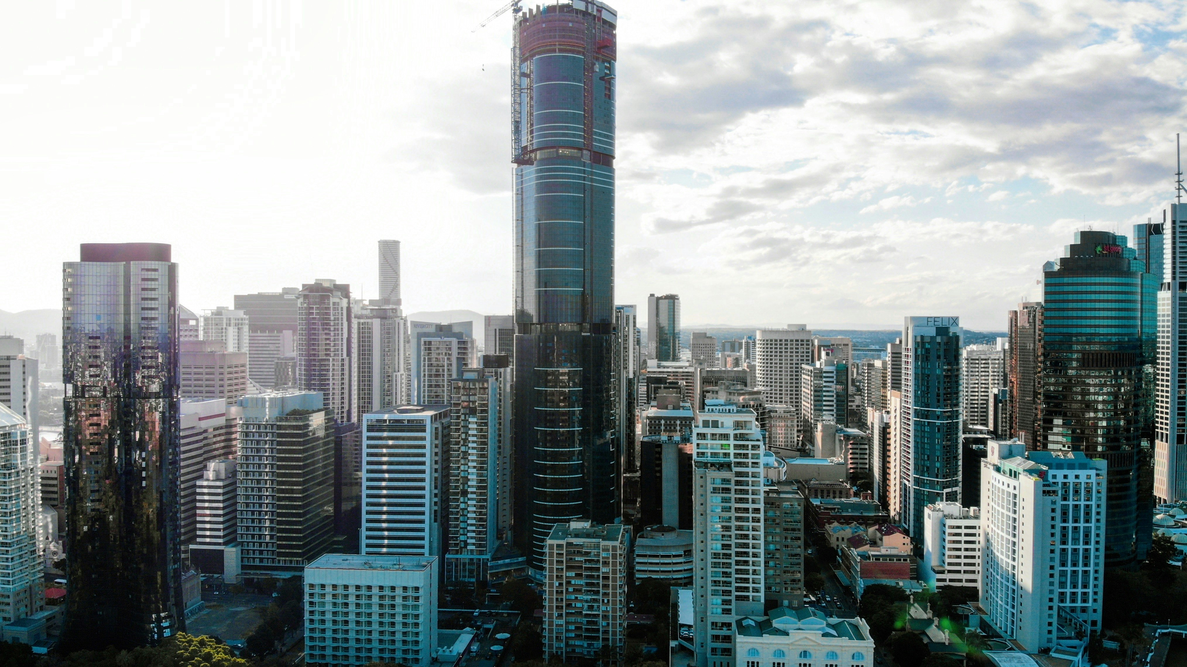 panoramic view of concrete buildints